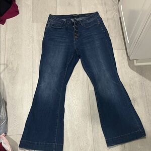 Judy Blue Dark Indigo Wide Leg Jeans
